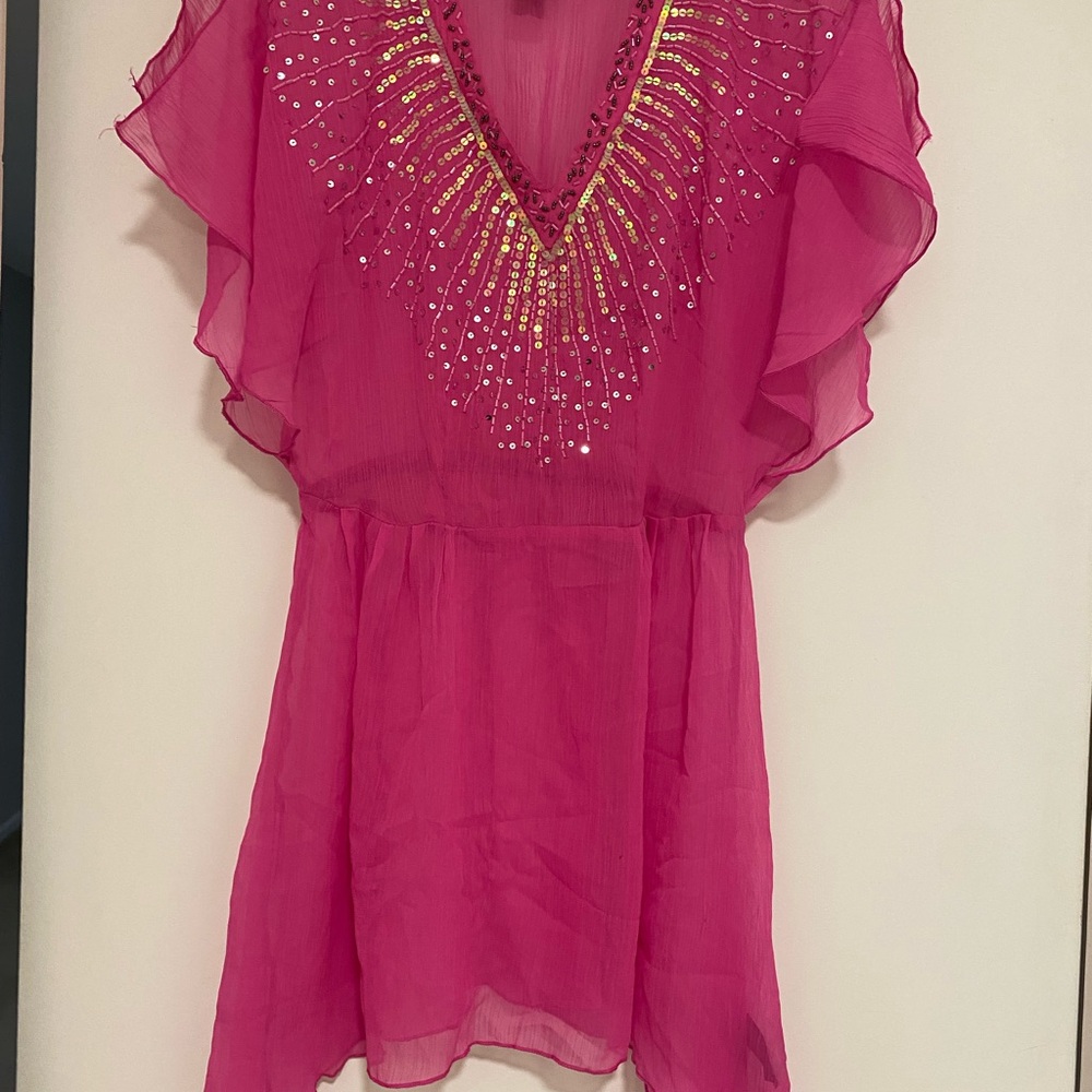 H&M Pink Embellished Women's cover up